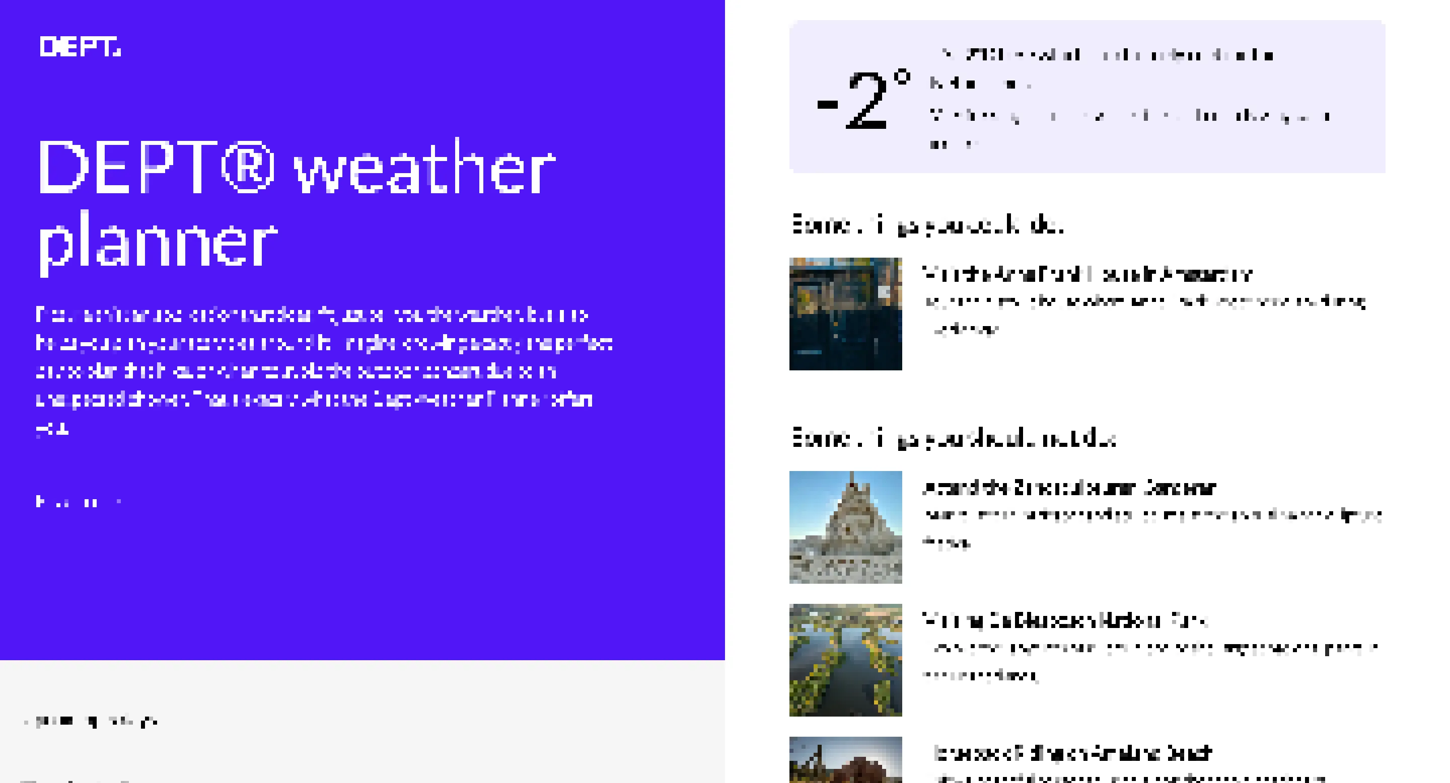DEPT Weather planner